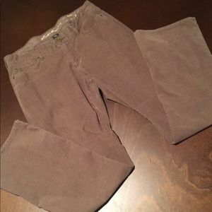 Brown Eddie Bauer Corduroy Pants - 8